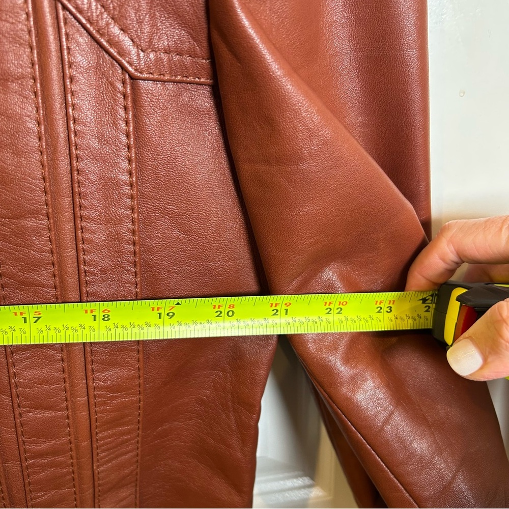 Vintage Leathers by Jeffery Men’s Brown Leather Jacket‎ Size 42 - Picture 11 of 13